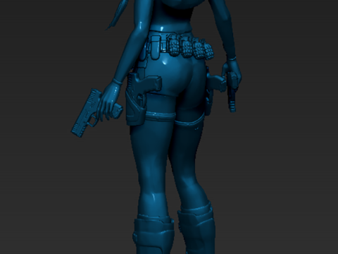 Lara Croft Classic Ready To Print Model do druku 3D
