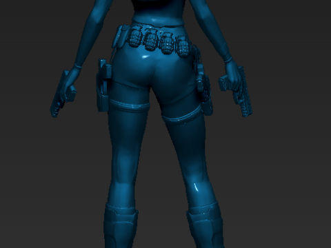 Lara Croft Classic Ready To Print Model do druku 3D