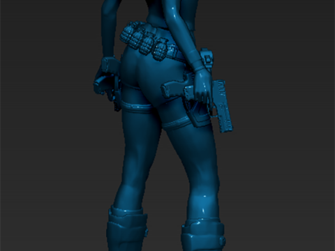 Lara Croft Classic Ready To Print Model do druku 3D