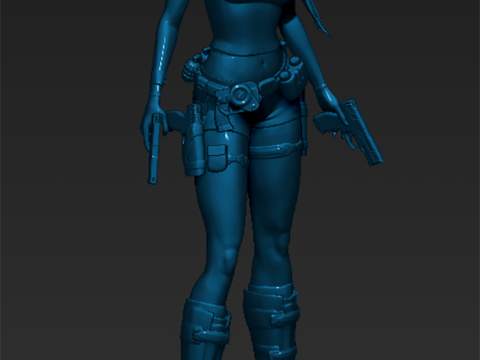 Lara Croft Classic Ready To Print Model do druku 3D