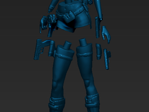 Lara Croft Classic Ready To Print Model do druku 3D