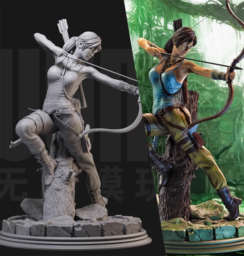 Lara Croft 3D Figuries Ready To Print 3D Print Model .c4d .max .obj .3ds .fbx .stl .blend 