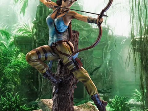 Lara Croft 3D Figuries Ready To Print 3D Print Model