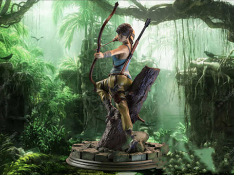 Lara Croft 3D Figuries Ready To Print 3D Print Model