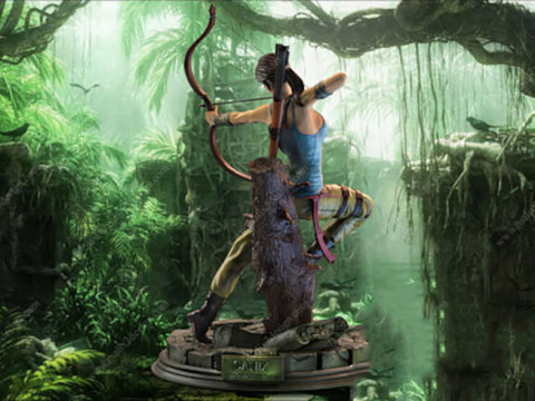 Lara Croft 3D Figuries Ready To Print 3D Print Model