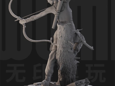 Lara Croft 3D Figuries Ready To Print 3D Print Model