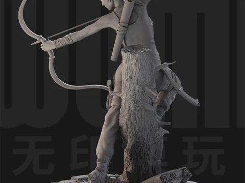 Lara Croft 3D Figuries Ready To Print 3D Print Model