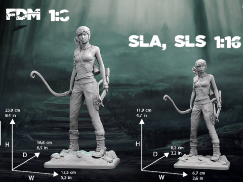 Lara Croft Ready To Print 3D 프린트 모델