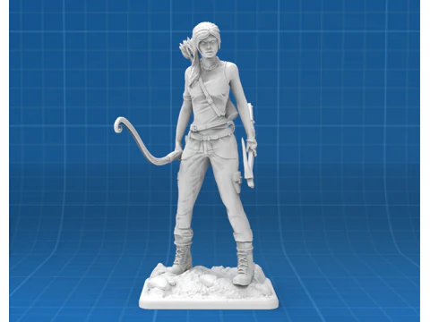 Lara Croft Ready To Print 3D Print Model
