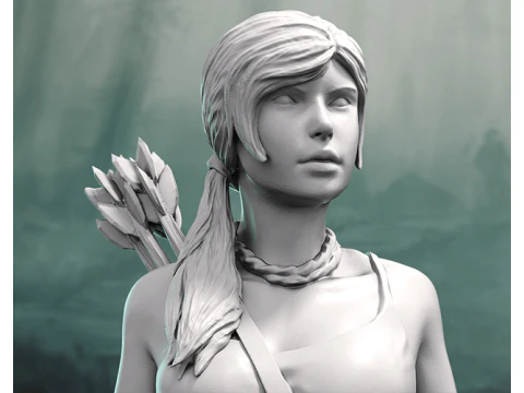 Lara Croft Ready To Print 3D Print Model