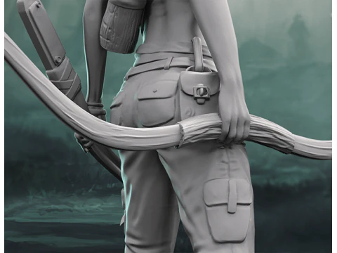 Lara Croft Ready To Print 3D Print Model