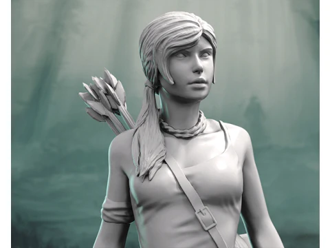 Lara Croft Ready To Print 3D Print Model