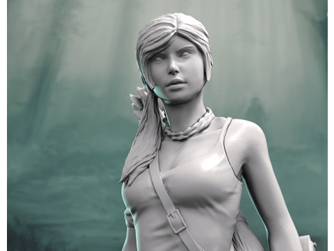 Lara Croft Ready To Print 3D 프린트 모델
