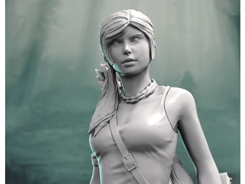 Lara Croft Ready To Print 3D Print Model