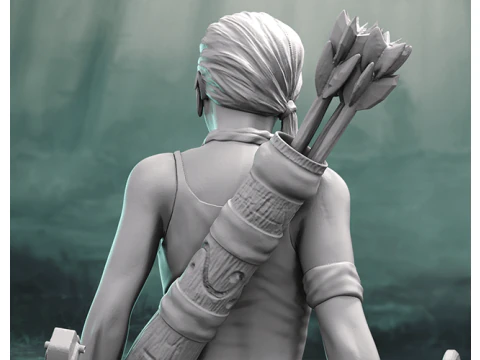 Lara Croft Ready To Print 3D Print Model