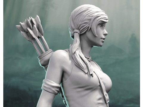 Lara Croft Ready To Print 3D 프린트 모델