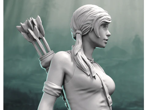 Lara Croft Ready To Print 3D Print Model