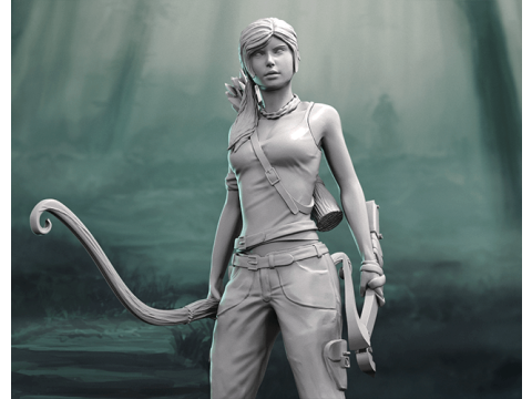 Lara Croft Ready To Print 3D 프린트 모델