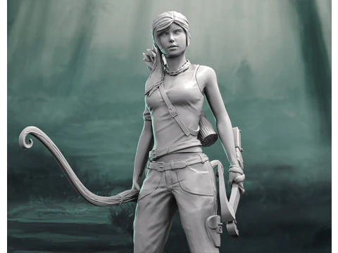 Lara Croft Ready To Print 3D Print Model