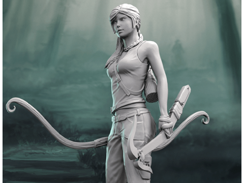 Lara Croft Ready To Print 3D 프린트 모델