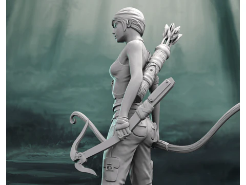Lara Croft Ready To Print 3D Print Model