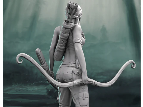 Lara Croft Ready To Print 3D Print Model