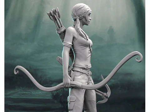 Lara Croft Ready To Print 3D Print Model