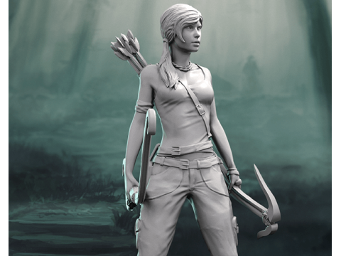 Lara Croft Ready To Print 3D 프린트 모델