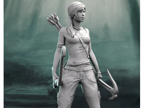 Lara Croft Ready To Print 3D Print Model