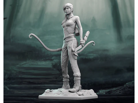 Lara Croft Ready To Print 3D Print Model