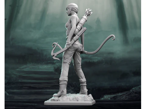 Lara Croft Ready To Print 3D Print Model