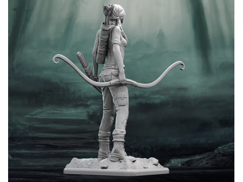 Lara Croft Ready To Print 3D Print Model
