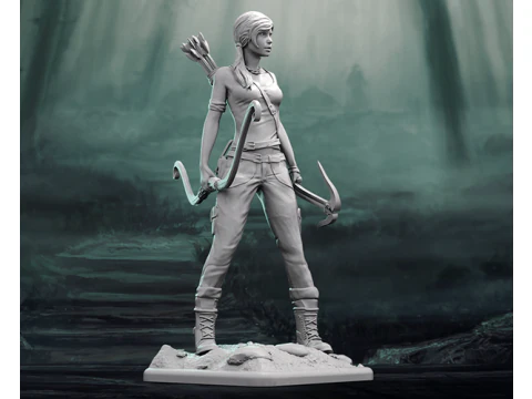 Lara Croft Ready To Print 3D Print Model