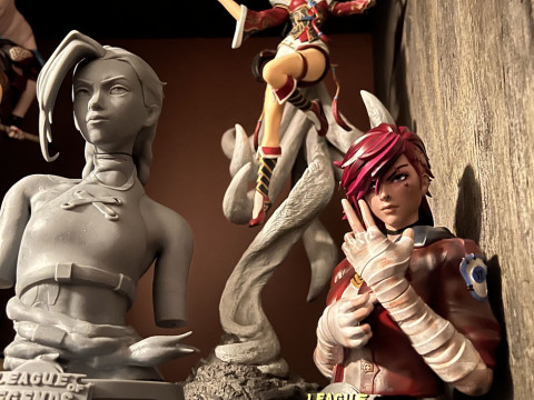 Vi Bust - Arcane Fanart Ready To Print 3D Print Model