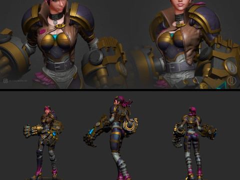 VI - League Of Legends 3D Print Model Modelo de Impressão 3D