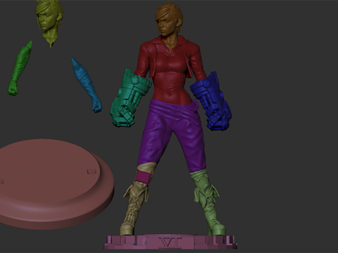 Vi 3D Figuries Ready To Print 3D Baskı Modeli