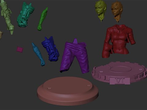 Vi 3D Figuries Ready To Print 3D Baskı Modeli