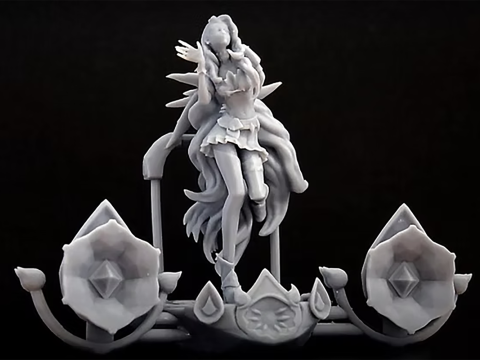 Seraphine League Of Legends 3D Figuries Ready To Print Modèles 3D en vedette