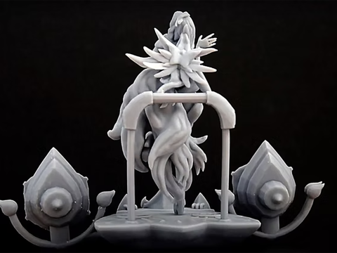 Seraphine League Of Legends 3D Figuries Ready To Print Model Cetak 3D