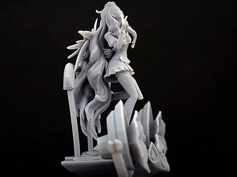 Seraphine League Of Legends 3D Figuries Ready To Print 3D Print Model