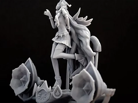 Seraphine League Of Legends 3D Figuries Ready To Print 3D Print Model