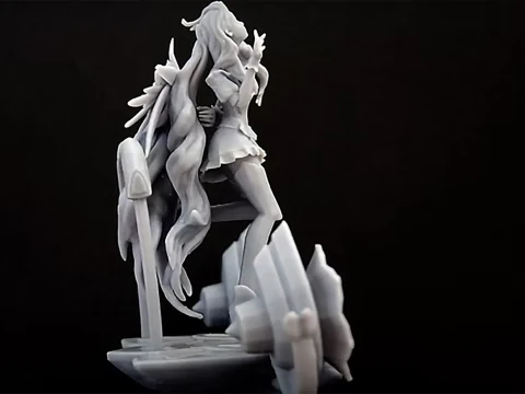 Seraphine League Of Legends 3D Figuries Ready To Print 3D Print Model