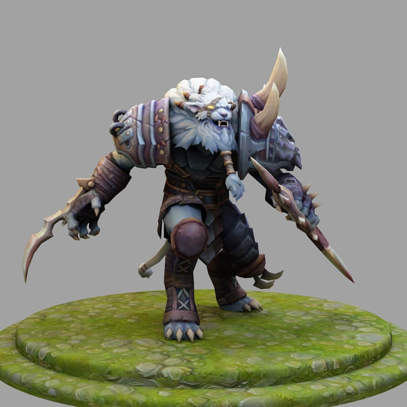 Rengar League Of Legends 3D Figuries Ready To Print 3D-Druckmodell .c4d .max .obj .3ds .fbx .stl .blend