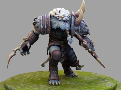 렝가 리그 오브 레전드 3D 피규어 인쇄 준비 완료 3D 프린트 모델