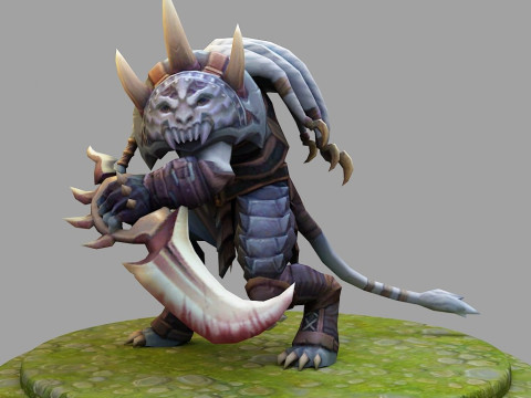 Rengar League Of Legends 3D Figuries Ready To Print 3D-Druckmodell