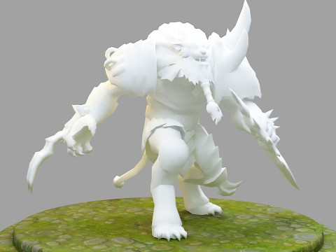 Rengar League Of Legends 3D Figuries Ready To Print 3D-Druckmodell