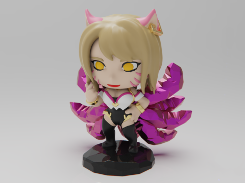KDA AHRI 3D Figuries Ready To Print 3D Print Model
