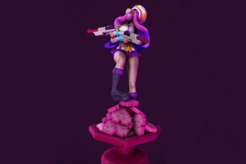 Miss Fortune Arcadia Ready To Print 3D 프린트 모델 .c4d .max .obj .3ds .fbx .stl .blend