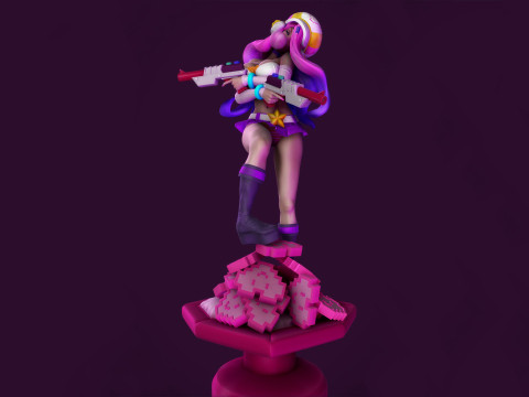 Miss Fortune Arcadia Ready To Print Modelo de Impressão 3D