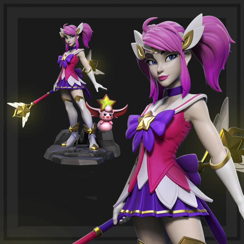 Lux Star Guardian Skin Ready To Print 3D Print Model .c4d .max .obj .3ds .fbx .stl .blend 